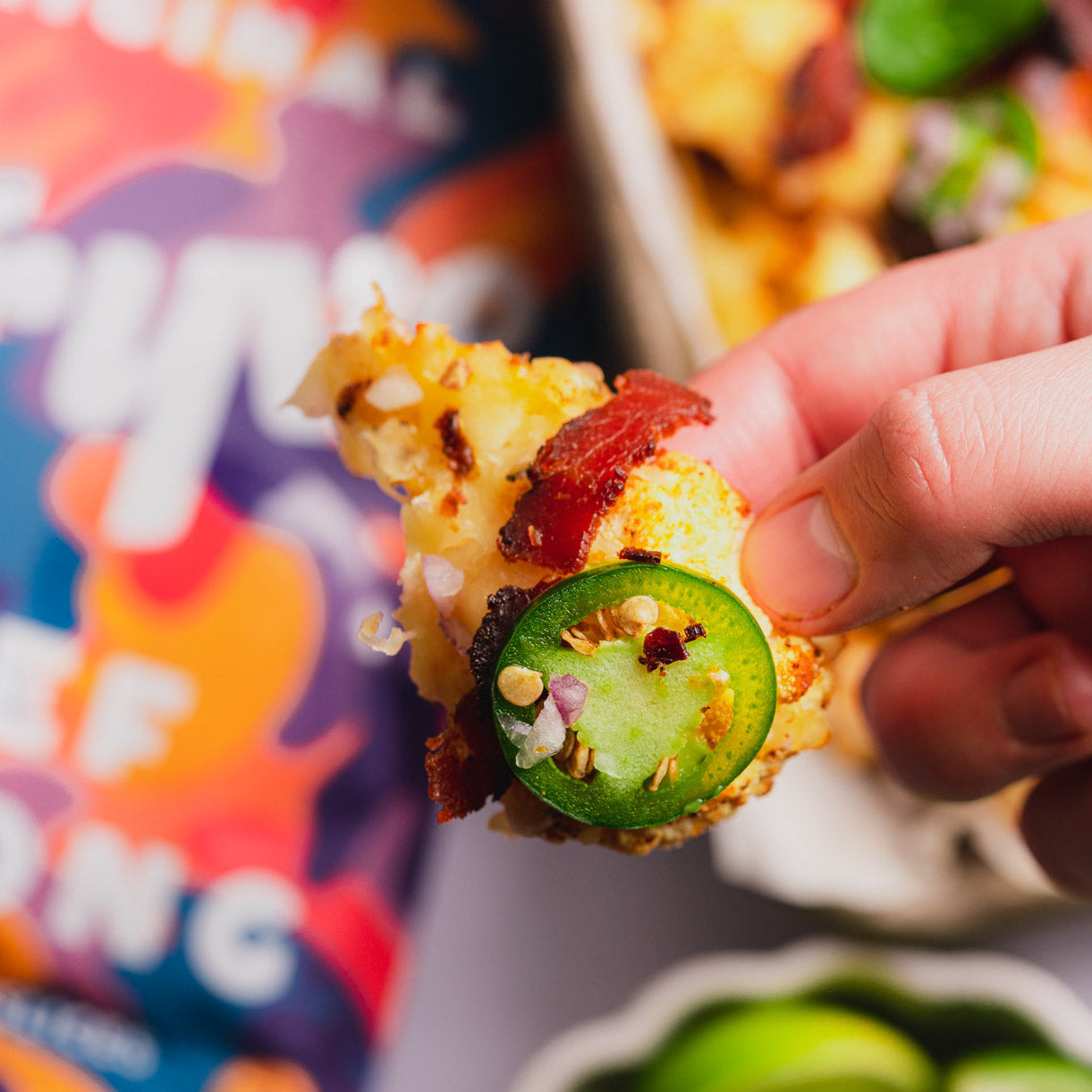 Cauliflower Nachos with Biltong