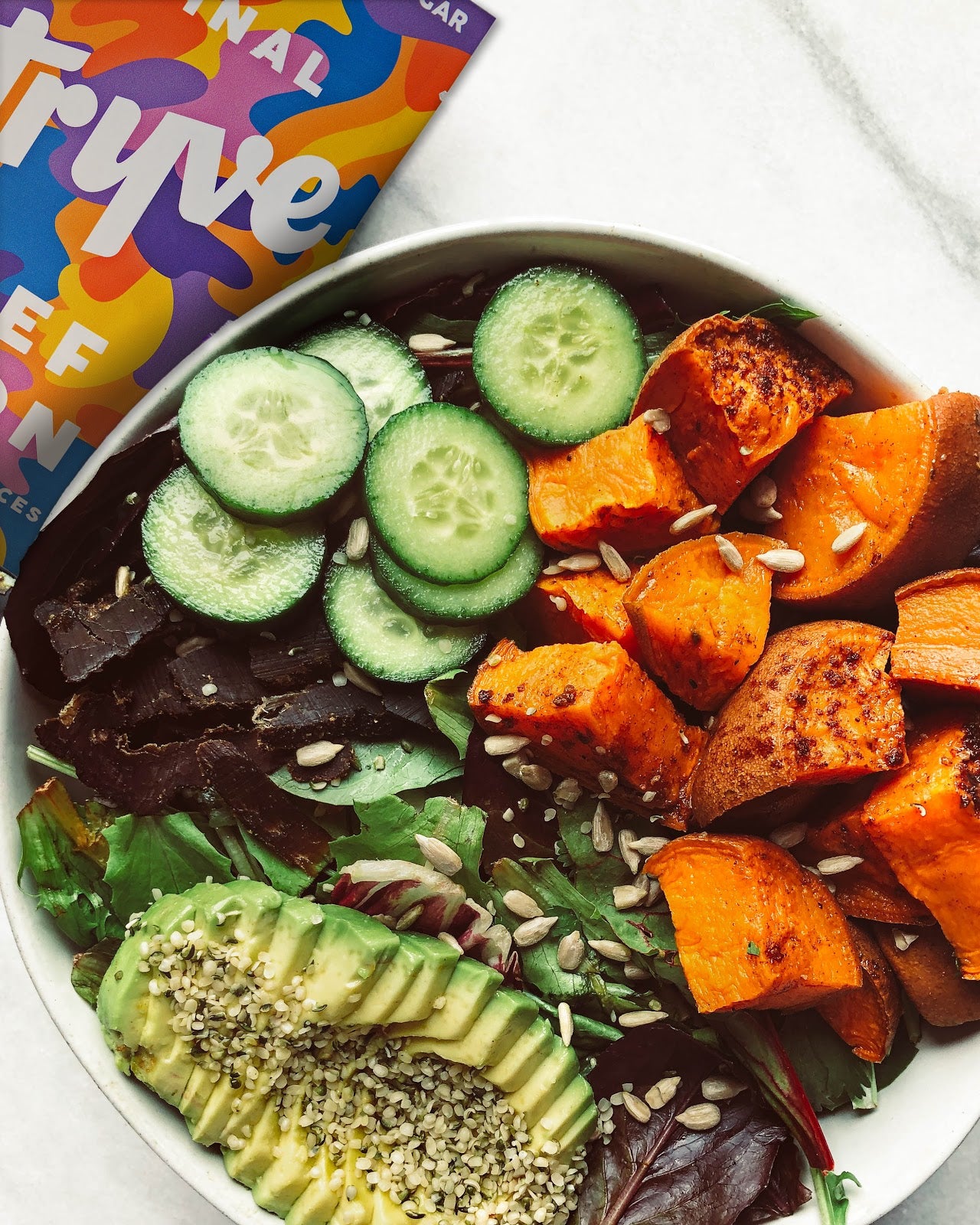 Healthy Avocado Biltong Bowl Recipe
