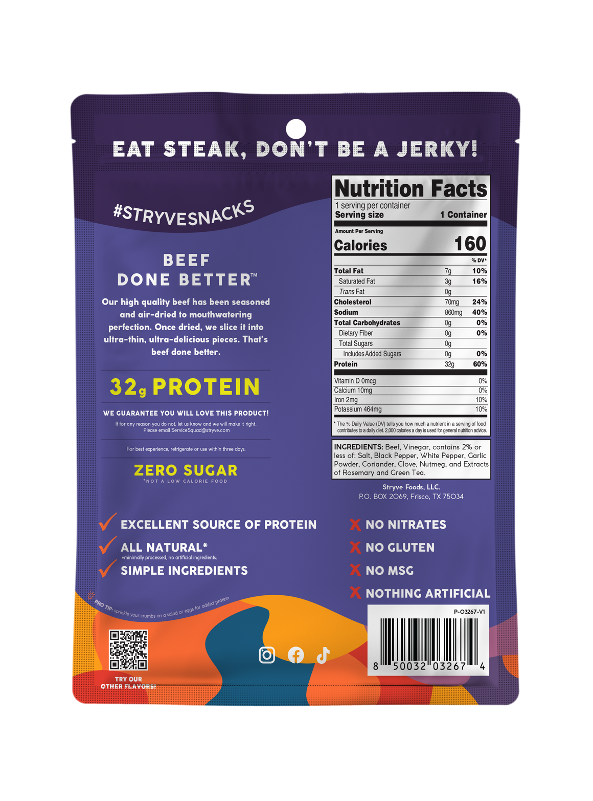 Stryve Original Sliced Steak 2.0oz