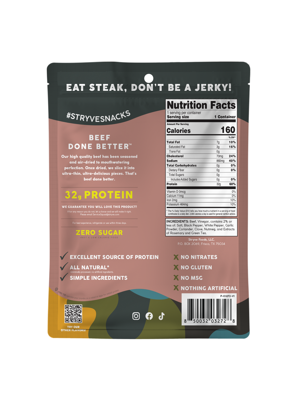 Stryve Peppered Sliced Steak 2.0oz