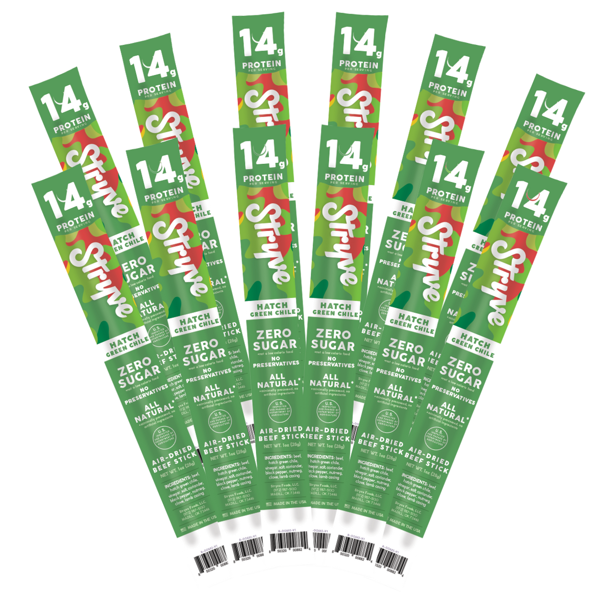 Hatch Green Chile Beef Stick