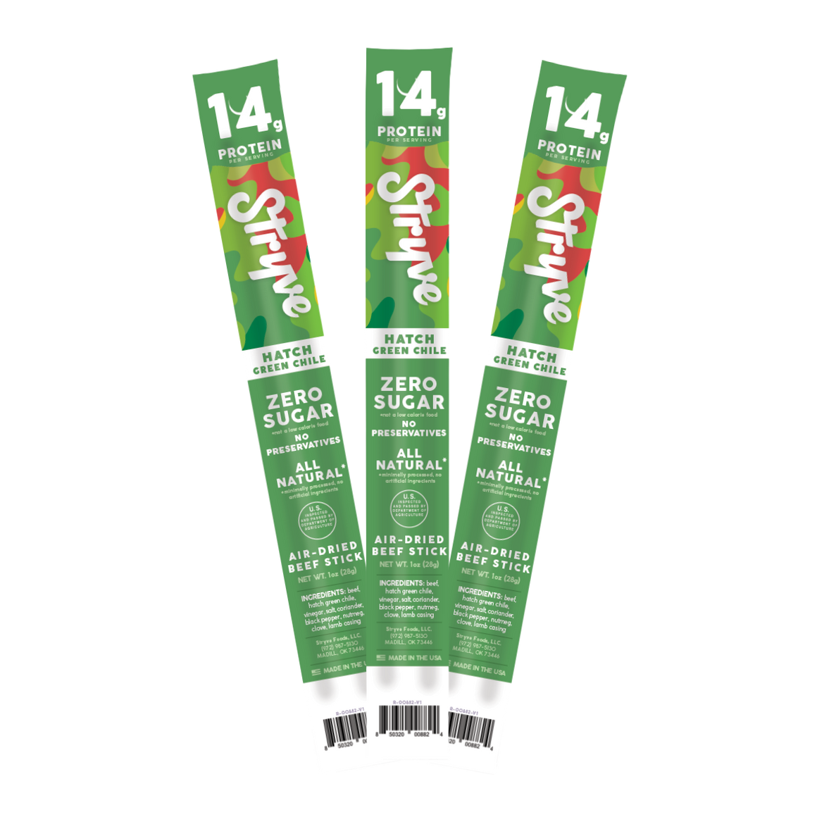 Hatch Green Chile Beef Stick